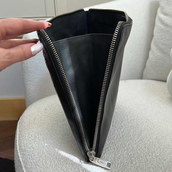 RARE Fendi Monster Interlocking Calf Slim Clutch Zippered Pouch Set - Picture 9 of 15